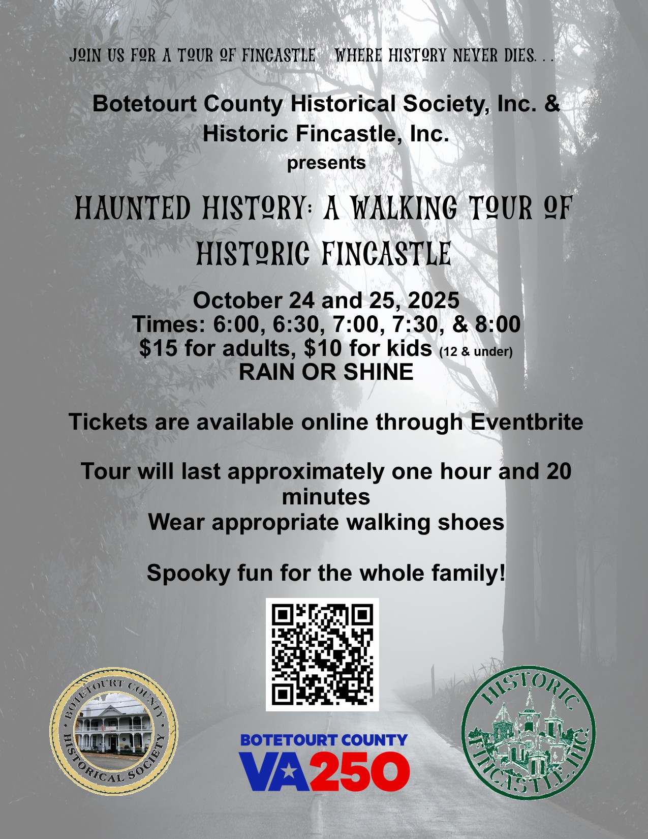 Haunted History: A Fincastle Ghost Tour